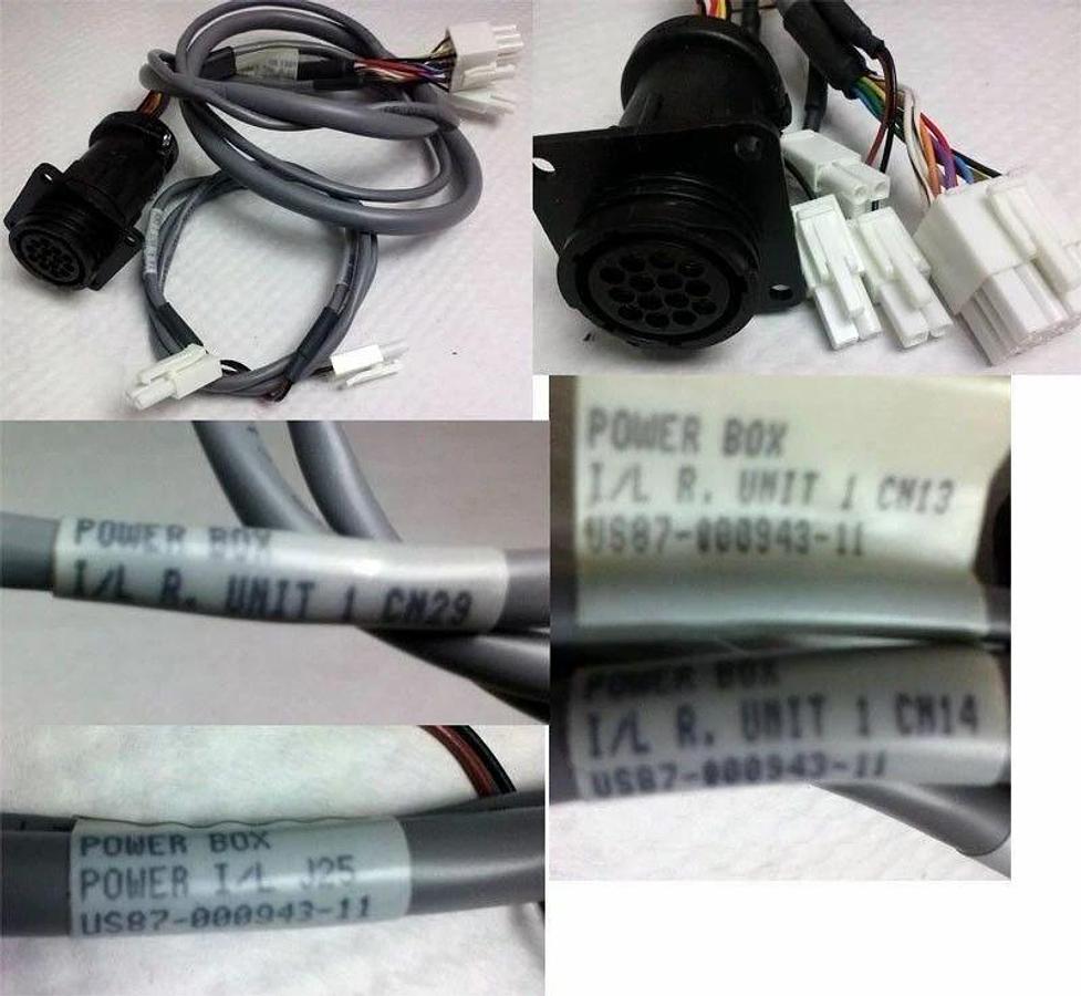 Used TEL Tokyo Electron US87-000943-11 Power Box Cable Harness, Used