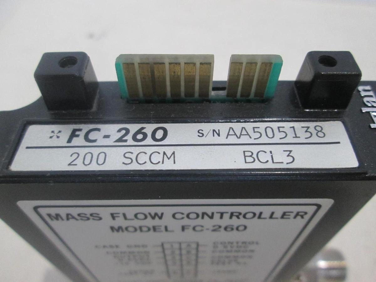 Used Tylan, FC-260, Mass Flow Controller, 200 SCCM, BCL3, Used