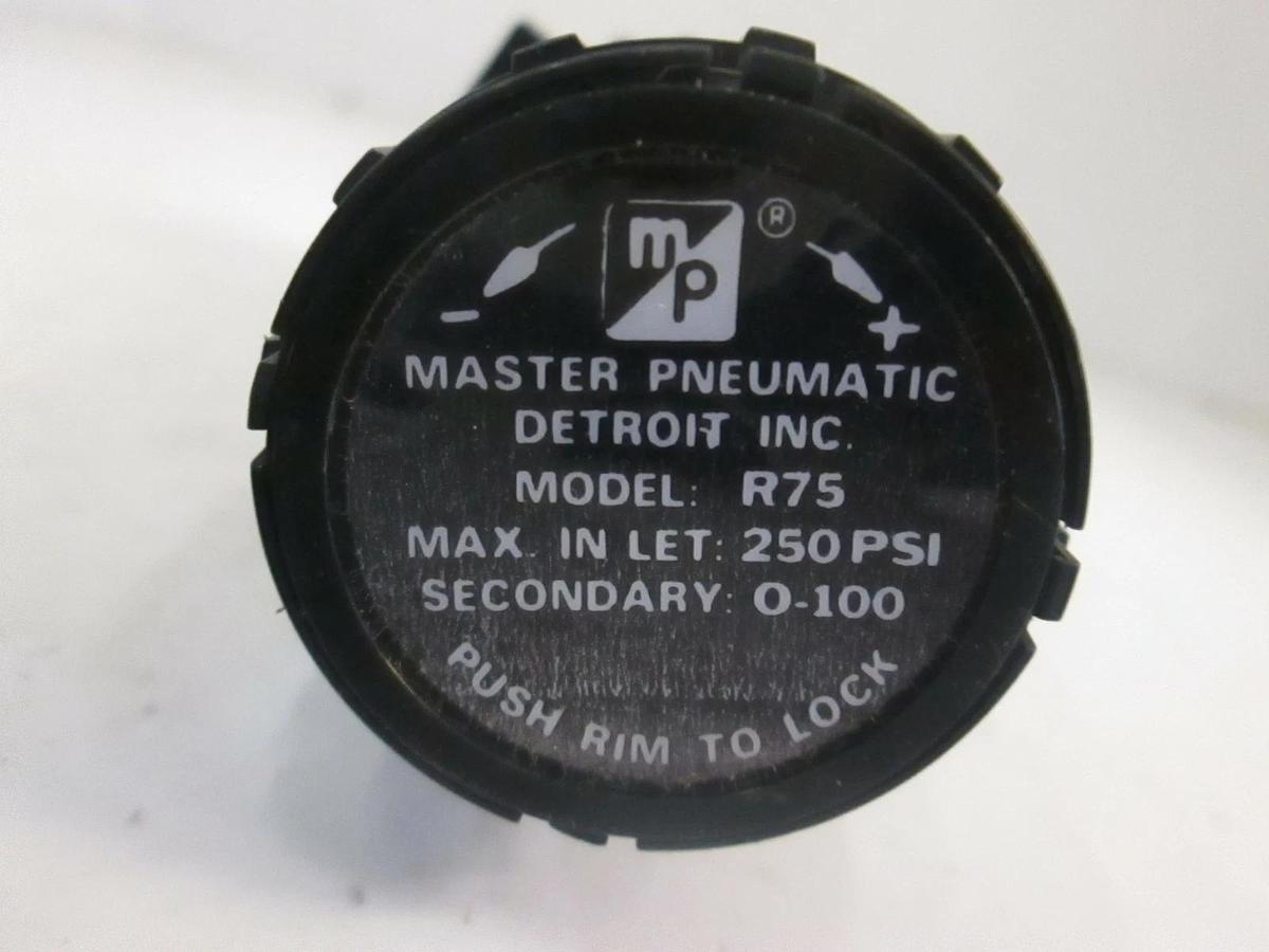 Used Master Pneumatic R75, 250 PSI Max Inlet, 4 Port Valve, Used