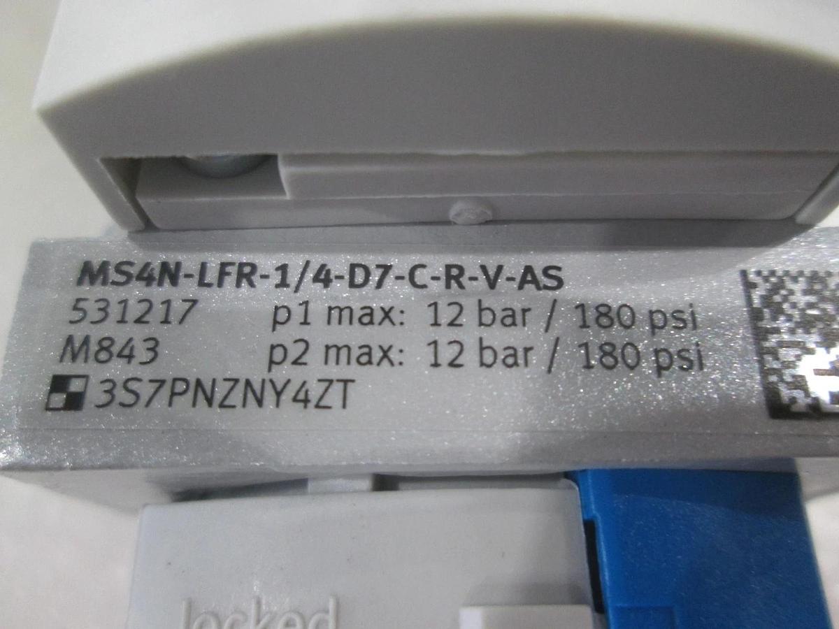 Used Festo, MS4N-LFR-1/4-D7-C-R-V-AS, Filter Regulator, Used