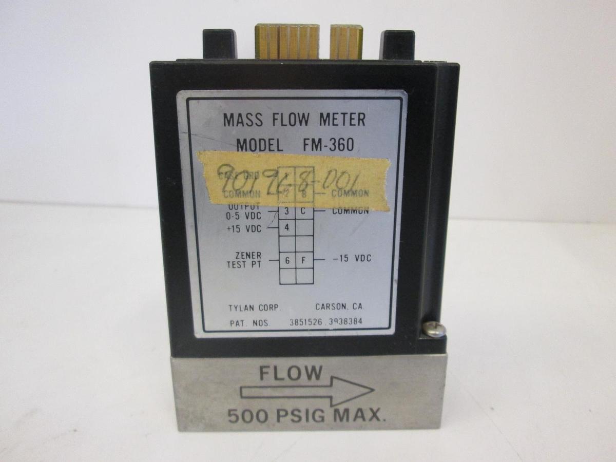 Used Tylan, FM-360, Mass Flow Controller, N2, 5 SLPM, Used