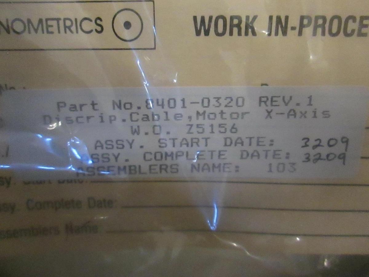 Used Nanometric Cable, Motor X-Axis, 8401-0320, Used