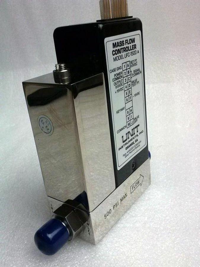 Used Unit UFC-1500A, Mass Flow Controller, Gas- (CH3 O)3B, Range- 25 SCCM, 1/4" M I/O