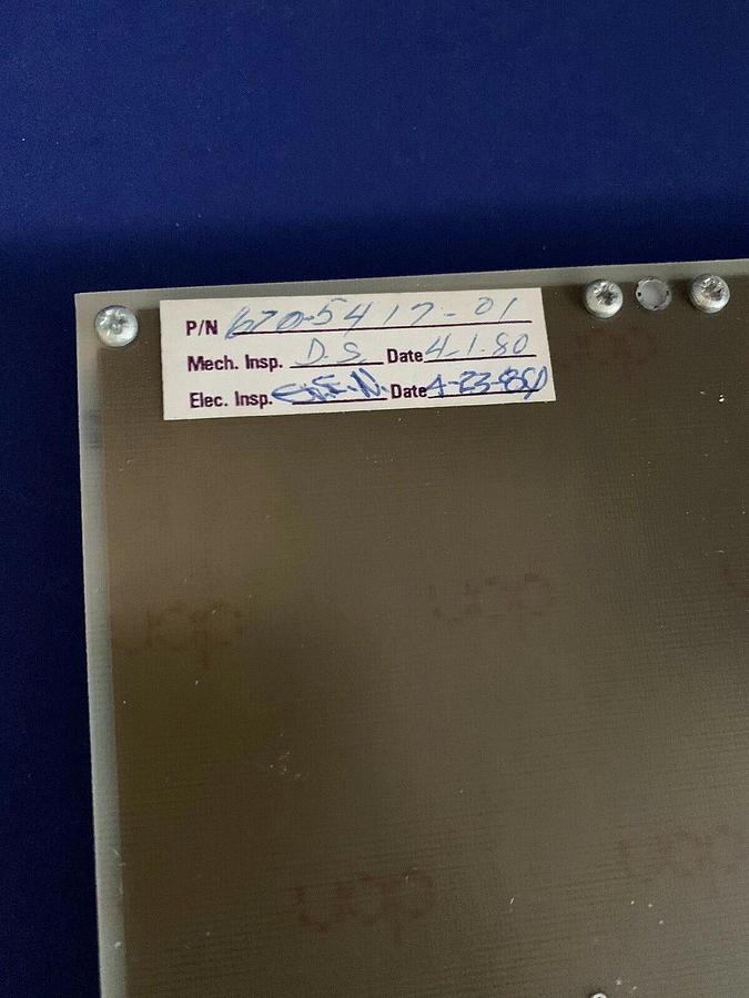 Used Tektronix 670-5417-01 Programmed Cycle PCB, Used