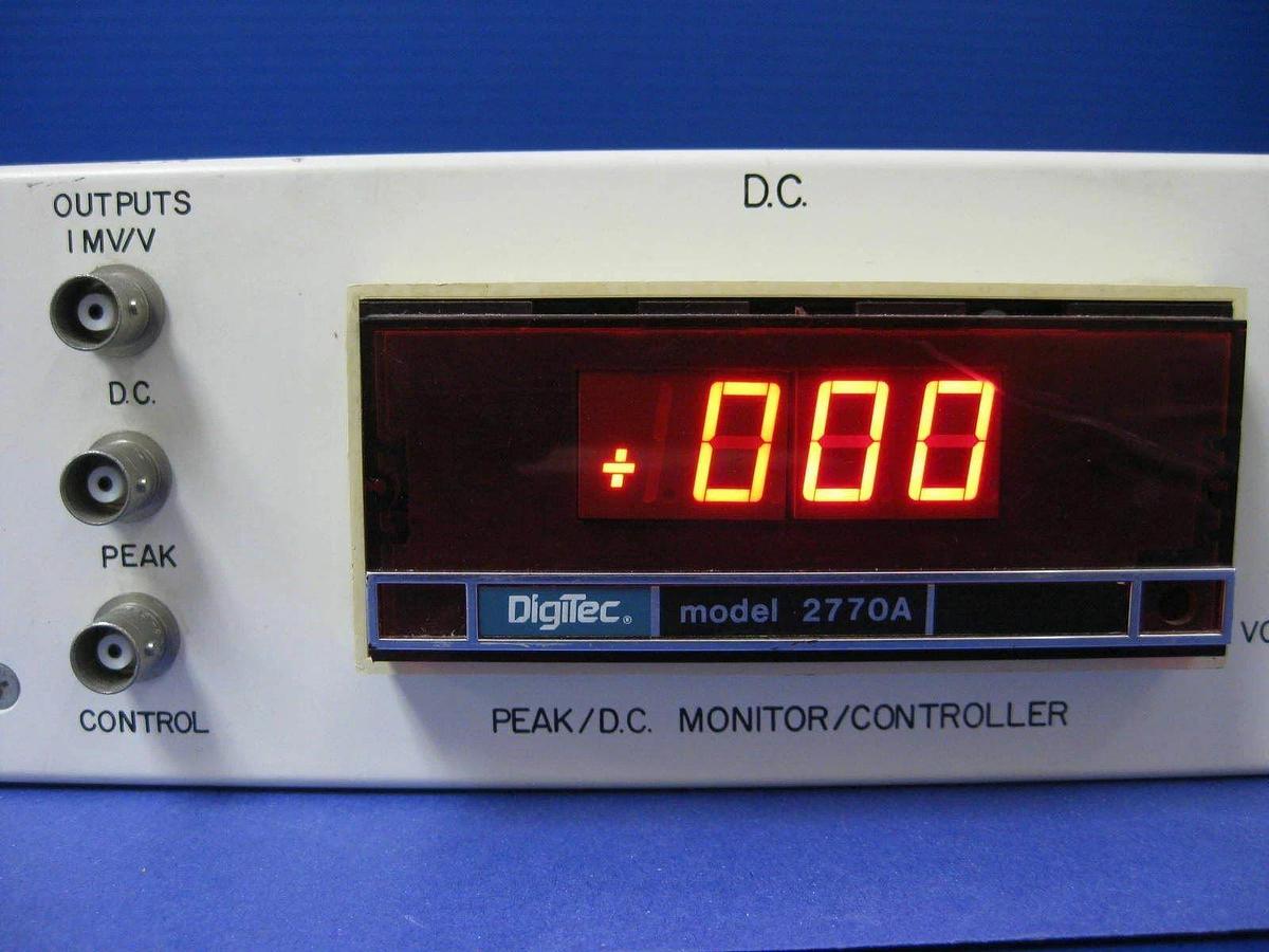 Used C.S.S. E3660 Peak/DC Monitor/Controller w/ (2) Digitec 2770A Meters, Used