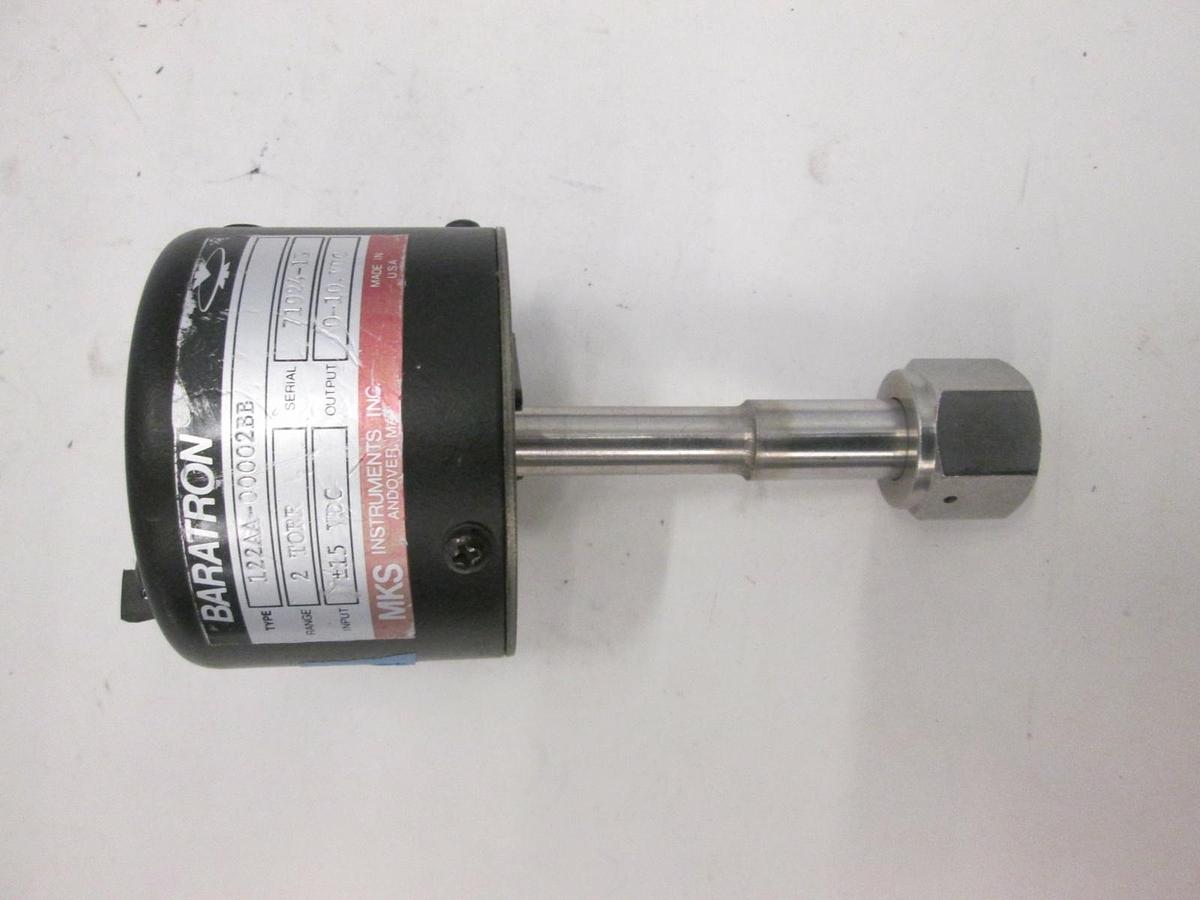Used MKS, Baratron 2 Torr Pressure Transducer, 122AA-00002BB, Used