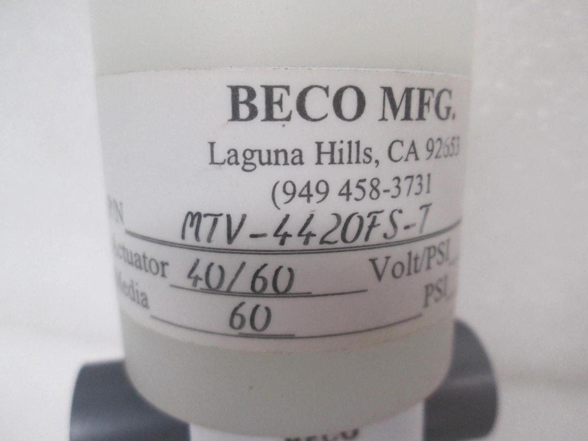 Beco MFG, MTV-4420FS-T, Valve, Used