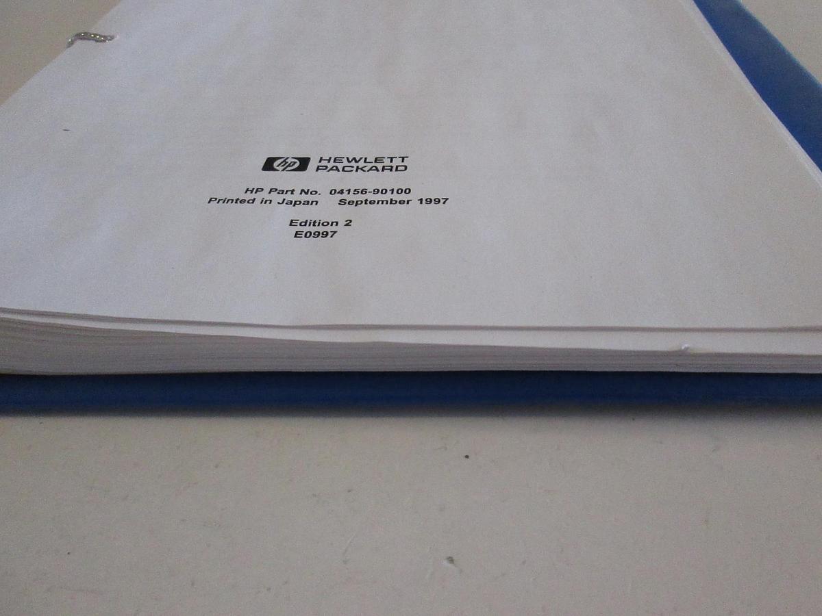 Used HP 4155B/4156B Semiconductor Parameter Analyzer User's Guide, Used