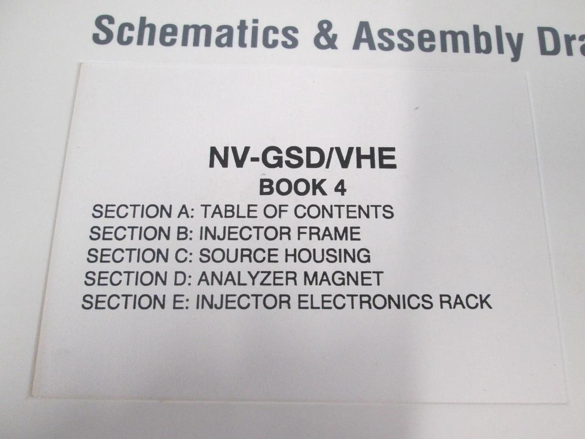 Used Eaton, NV-GSD/VHE, Book 4, Schematics and Assembly Drawings, Used