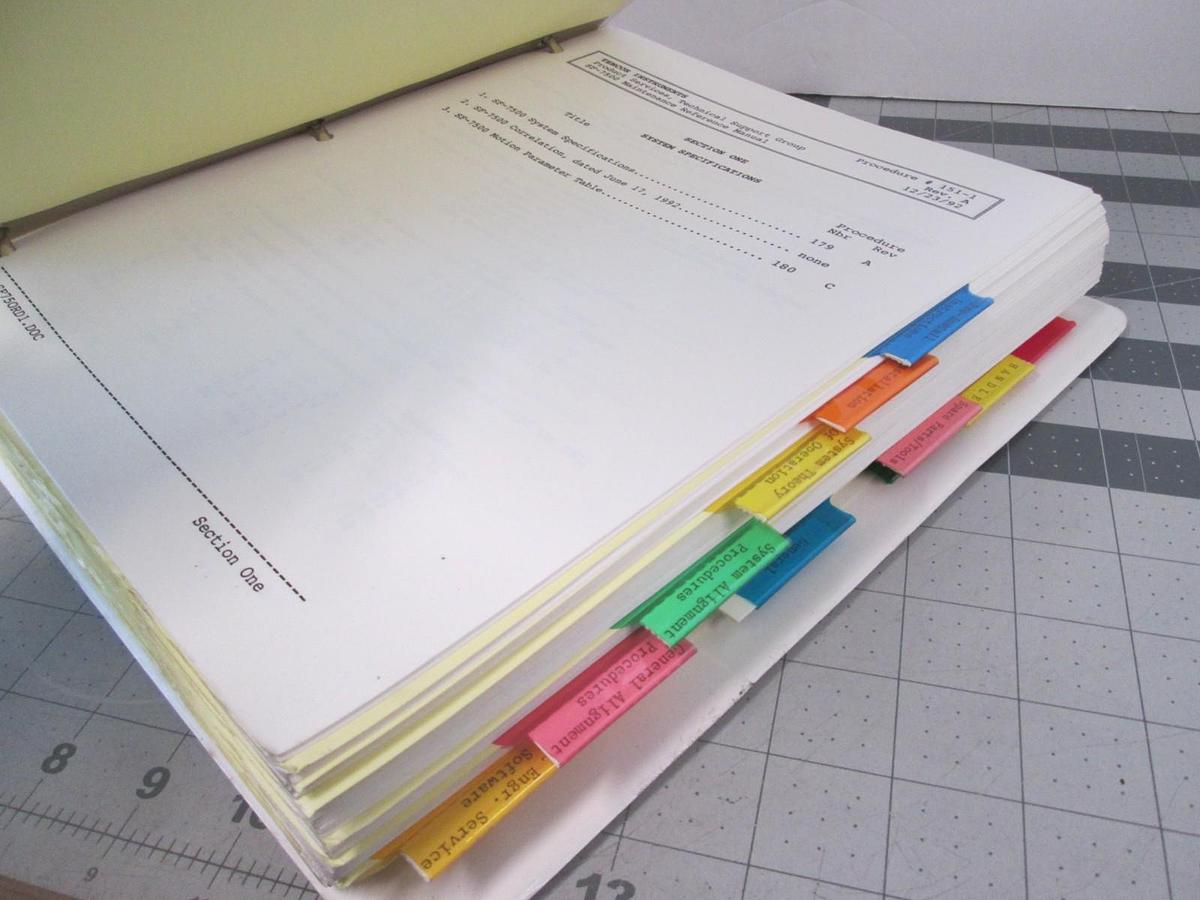 Used Tencor, Surfscan 7500, Patterened Service Manual, Used