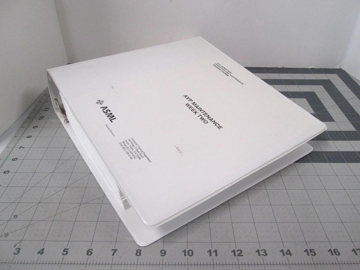 Used ASML, AVP Series 8000, Operation and Maintenance Course, Week Two, Used