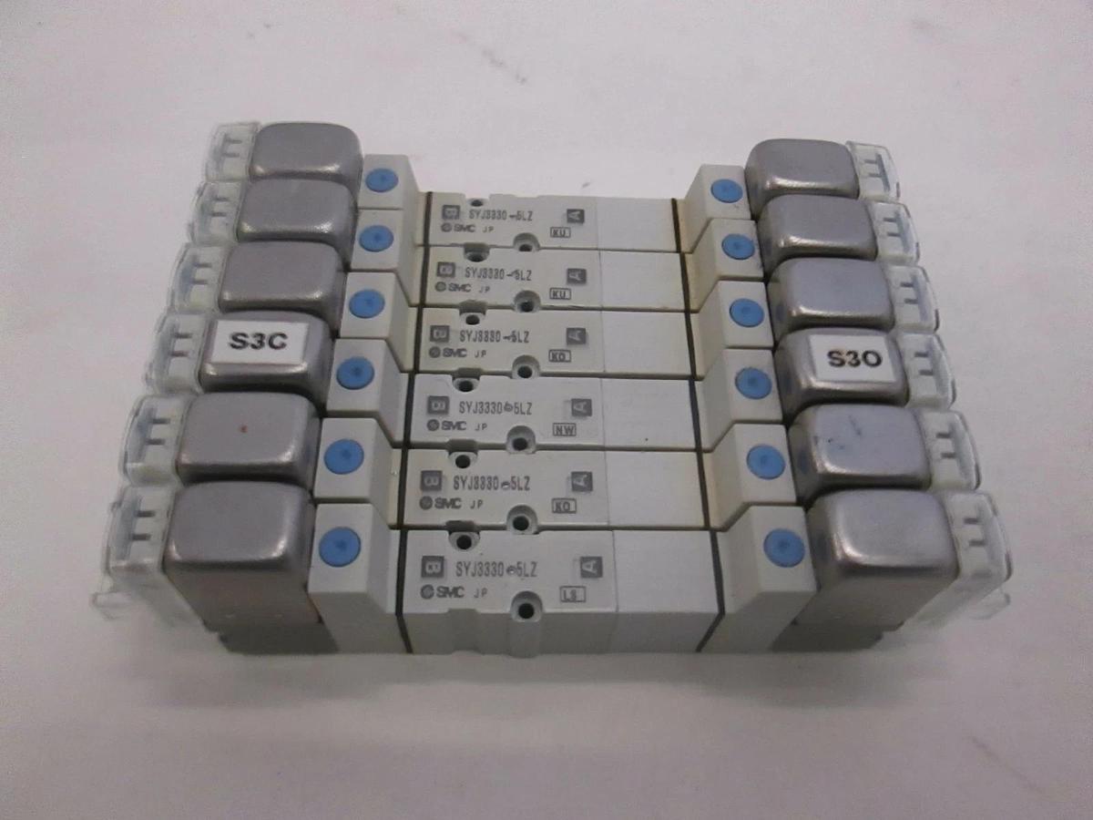 Used SMC, Solenoid Valve, SYJ3330-5LZ, Used, Lot of 6