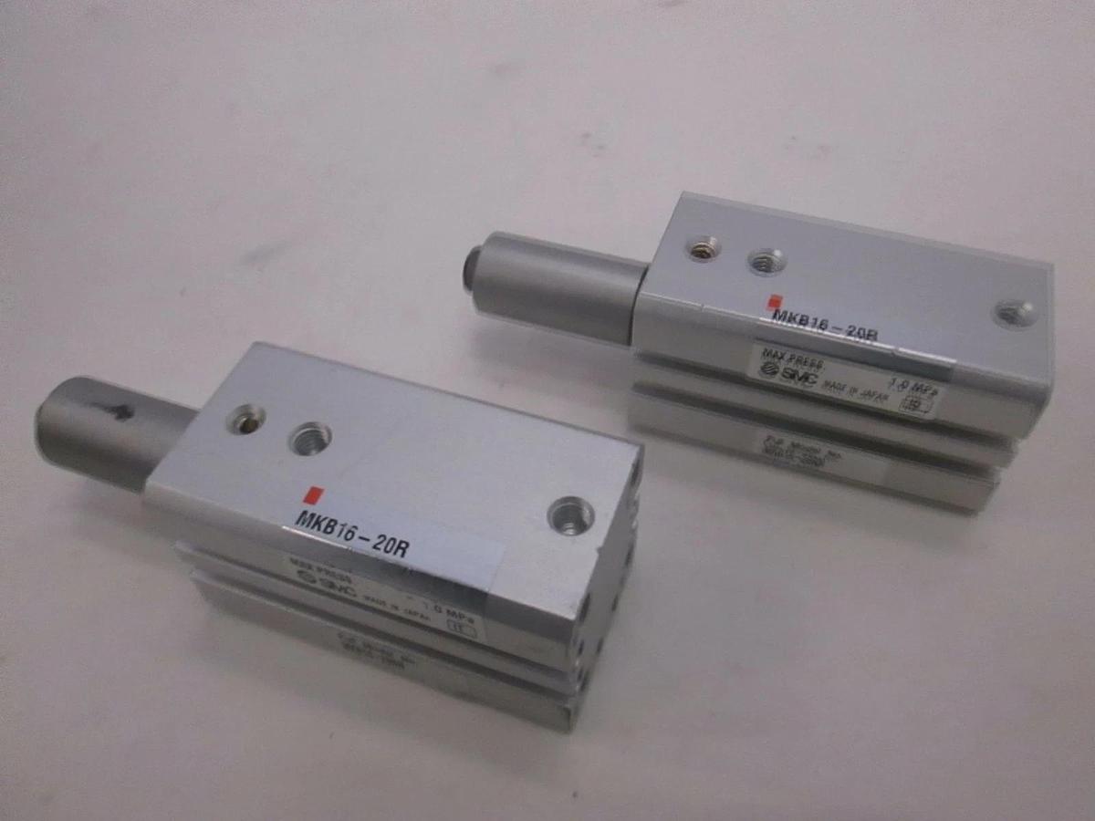 Used SMC, Rotary Clamp Cylinder, MKB16-20R, Used, Lot of 2