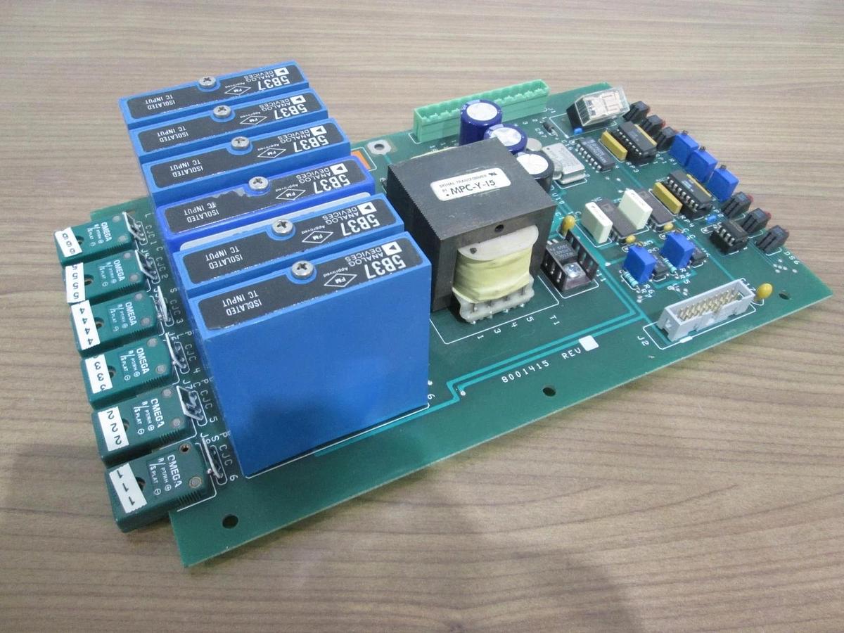 Used ICCI, 8001415 Temperature Controller w/ Dataforth 5B37 Type R Modules, Used