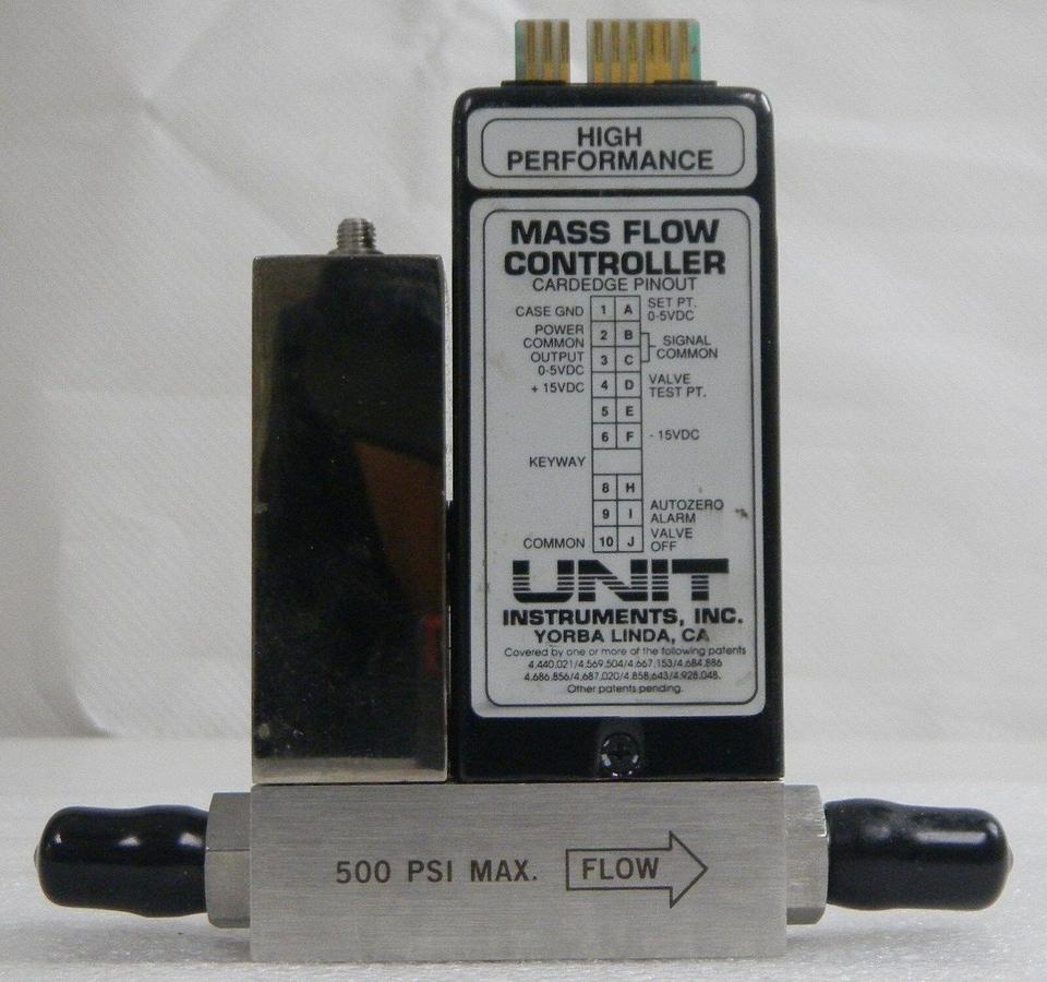 Used Unit UFC-1500A, Mass Flow Controller, Gas- SIH2C12, Range- 200 SCCM, 1/4" M I/O