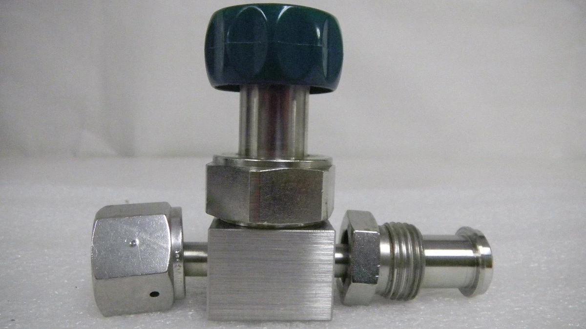 Used Swagelok Valve 6LV-DFBW6-P-GR,3/8" MVCR x 3/8" FVCR, used