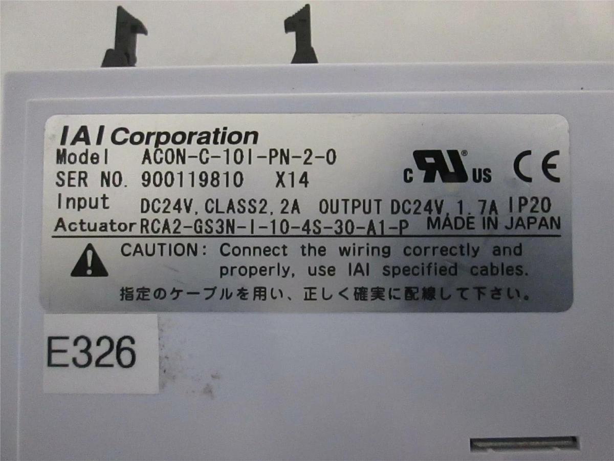 Used IAI Corp., ACON-C-101-PN-2-0, Actuator Controller, Used