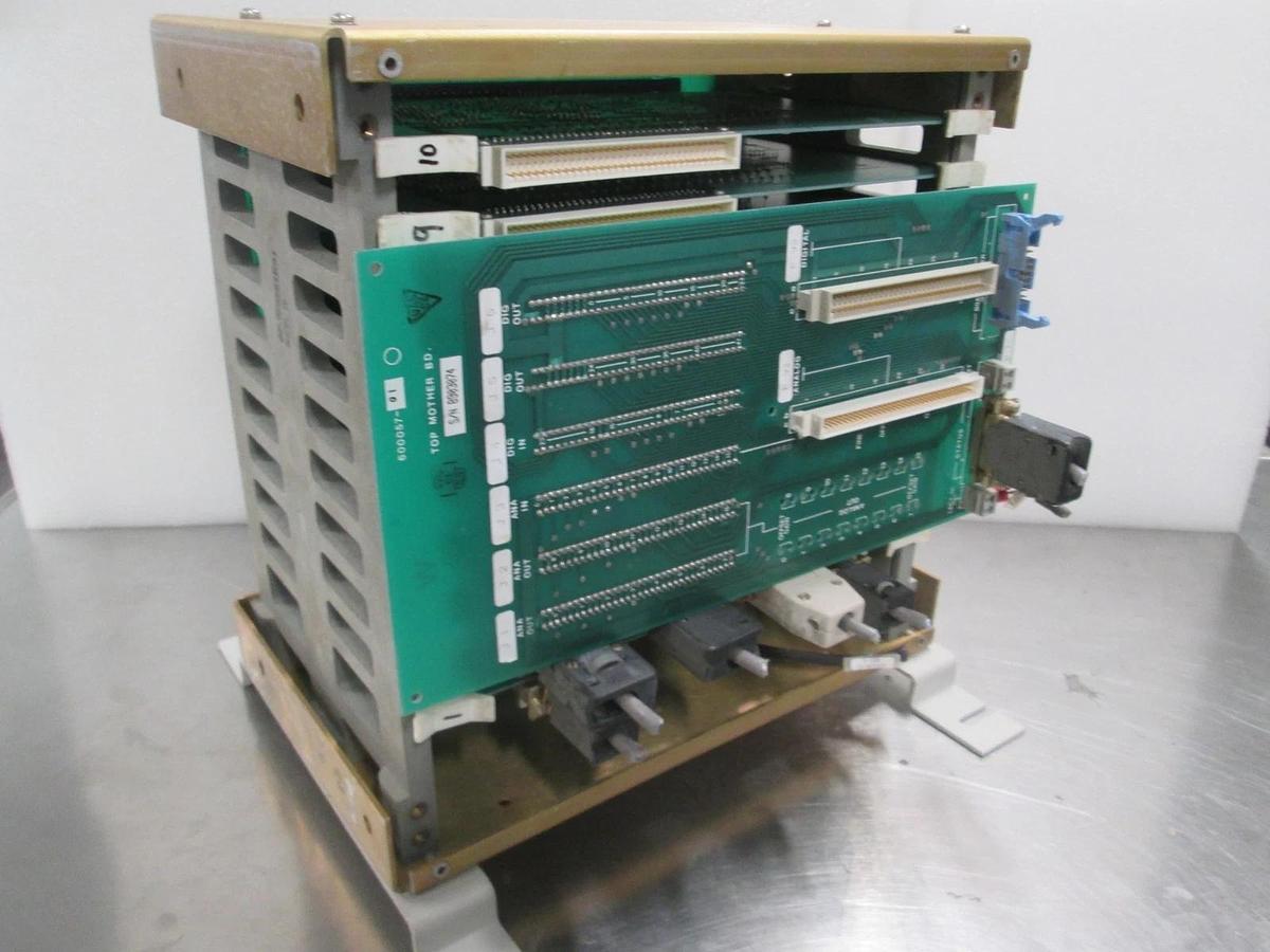 Used Semy Mypro Card Cage, 10 Slot, 11 PCB's, 600057-01 Mother Board, Used