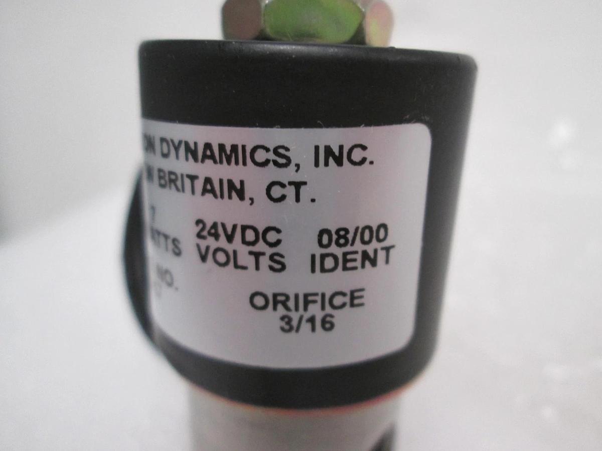 Precision Dynamics, B2017, Valve, 24 VDC, 3/16, New