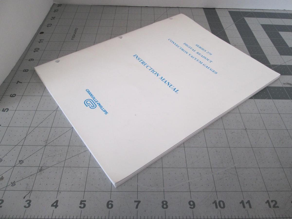 Used Granville-Phillips, Series 275 Digital Readout Instruction Manual, Used