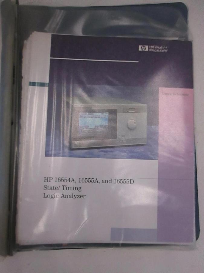 Used HP 16554A,16555A,16555D State/Timing Logic Analyzer User's Reference, Used