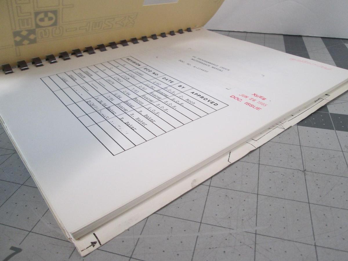 Used Electroglas, PZ Programmable Chuck Maintenance Manual, A-1114450, Used