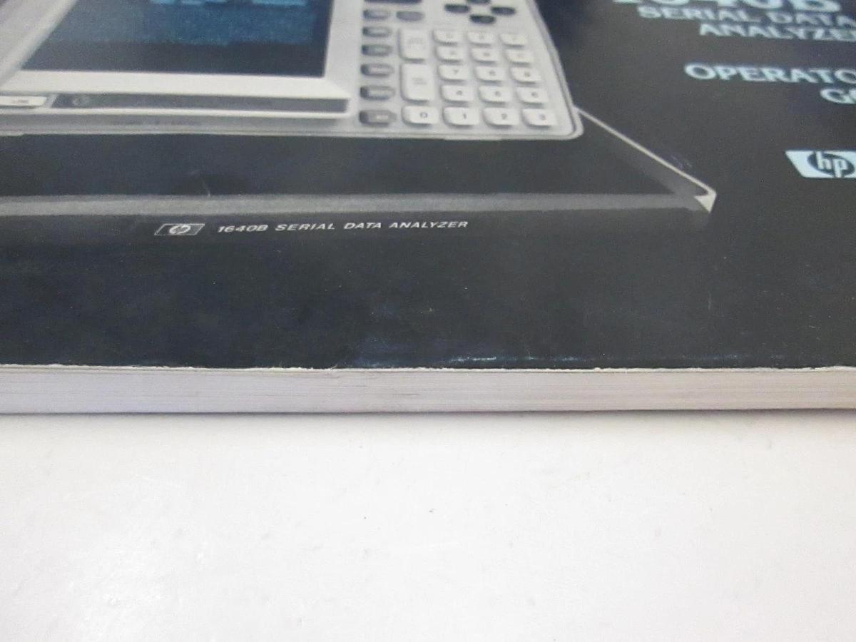 Used HP Model 1640B Serial Data Analyzer Operator's Guide, Used