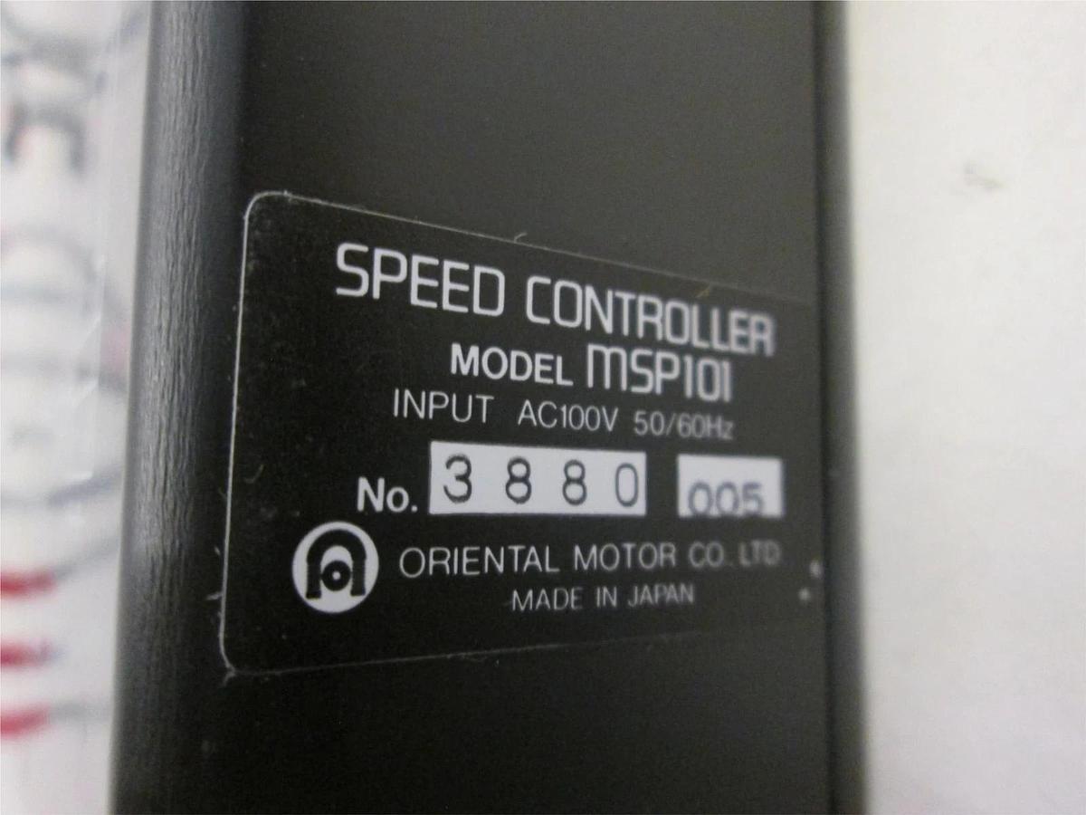 Used Oriental Motors, Speed Controller, MSP101, 50/60Hz, Used