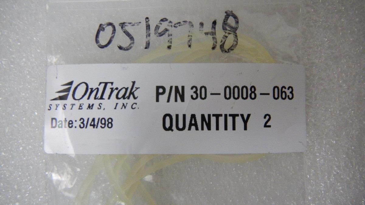 Used Ontrak,Lam Research, Clear O-Ring, 30-0008-063,0.070 w x 6.30 ID, Pyrathane, NIP