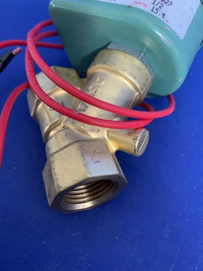 Used ASCO 8030A17VM 1/2" 2-Way Solenoid Valve, Used