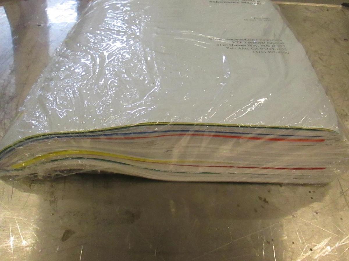 Used Varian VDF/VCF 600 Series Process Controller System Schematics Manual, New