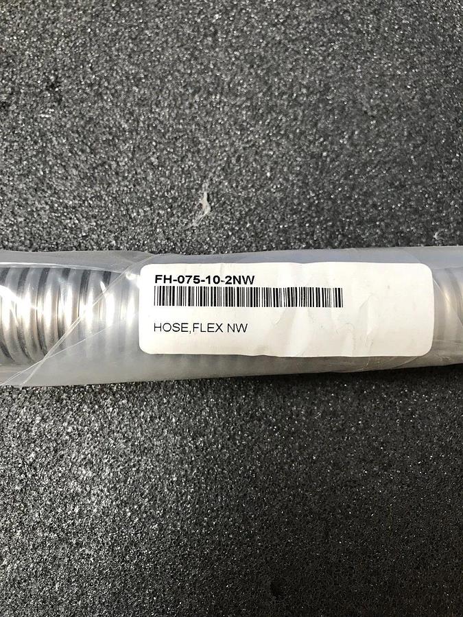 Nor-Cal FH-075-10-2NW Flexible SS Hose w/ NW16 Flanges, 10" L, Lot of 2 New