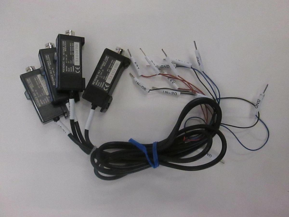 Used Keyence, FS2-60, Photoelectric Sensor, Used, Lot of 4