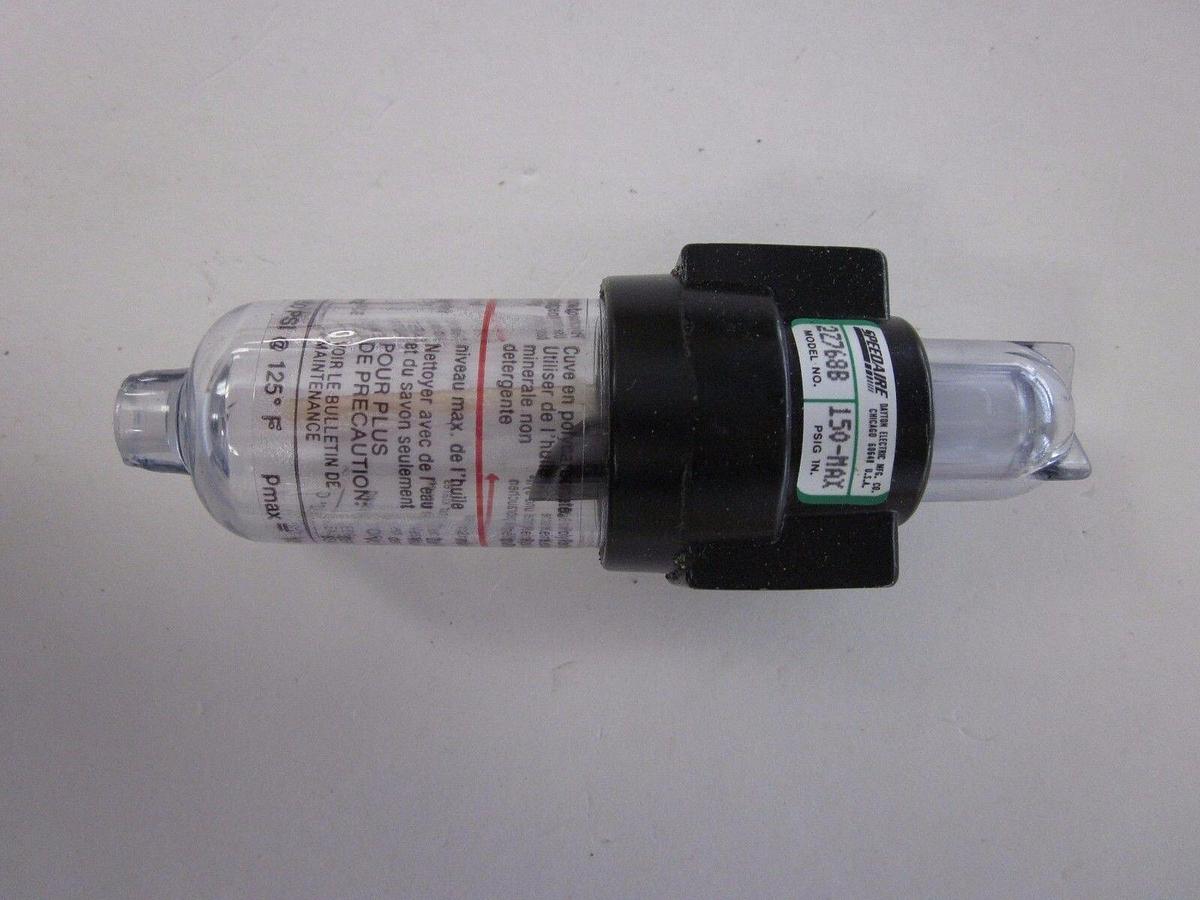 Used Speedaire 2Z768B Lubricator, 150-Max PSIG IN., 1/4" Female In/Out, NIB- LOT of 2