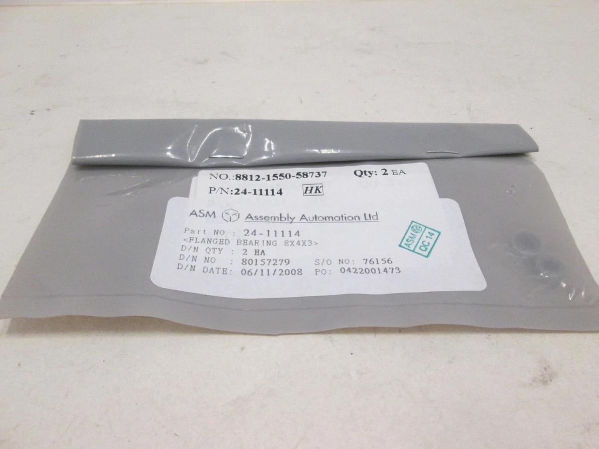 ASM, Flaned Bearing 8x4x3, 24-11114, New, Lot of 2