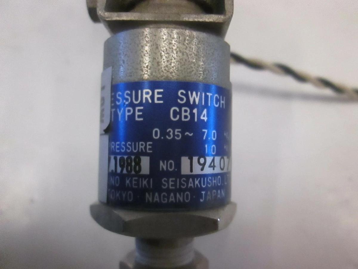 Used Nagano Keiki CB14 Pressure Switch Assy 0.35-0.7 kgf/cm2, Used