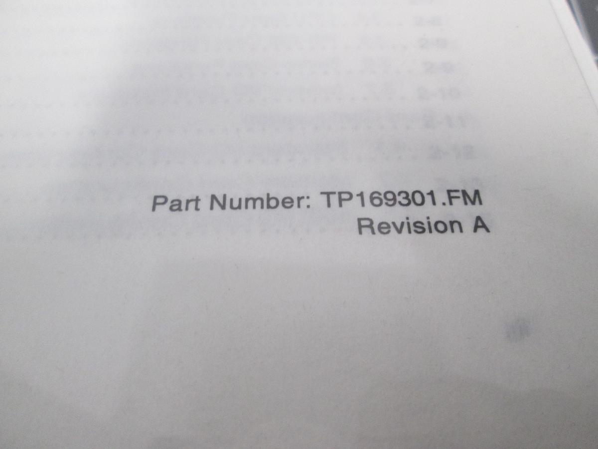 Used Watkins-Johnson, WJ Semiconductor Equipment Handler Manual TP16931.FM, WJ-996
