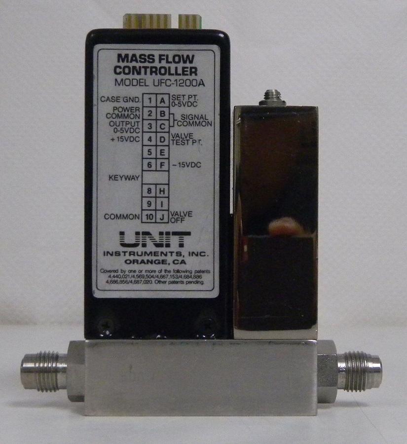 Used Unit UFC-1200A Mass Flow Controller, Gas- CL2, Range- 200 SCCM, Used