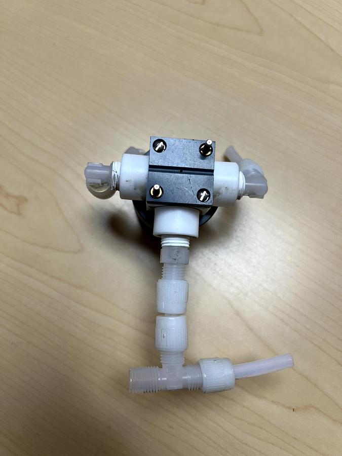 Used NV3 144 Fluorocarbon Pneumatic Value V16A 60 PSI 0.77, Used