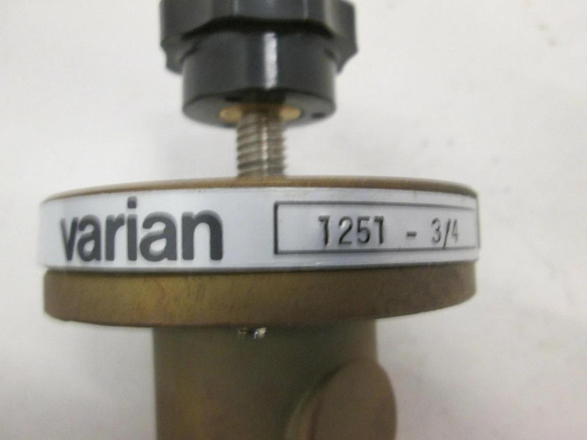 Used Varian, Hand Operated VAC Valve, 1251-3/4, Used
