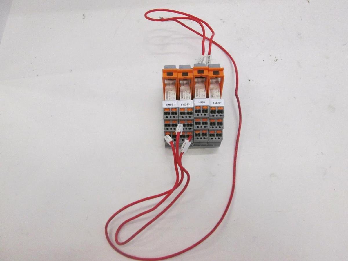 Used Phoenix Contact, Base w/ Relay, RIF-1-BPT/2x21, Used, Lot of 4