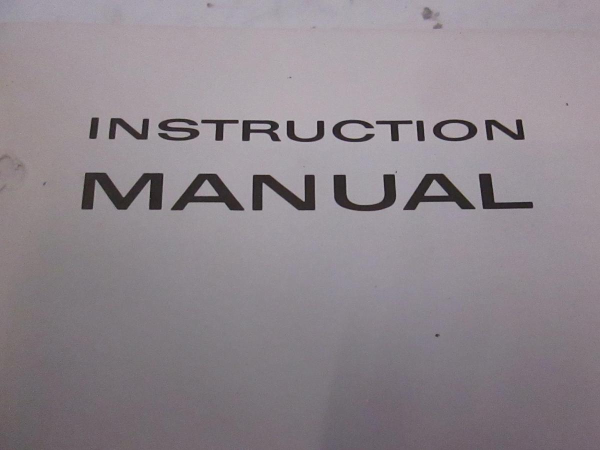 Used Tectronix Type 321A Oscilloscope Instruction Manual, Used