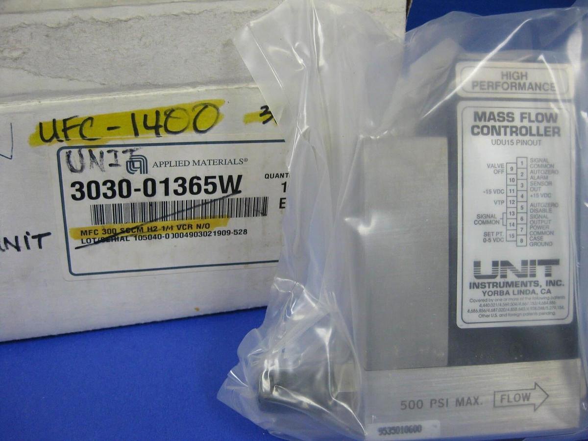 Used Unit UFC-1400N Mass Flow Controller, H2, 300 SCCM, 15 Pin D-Connector, Used