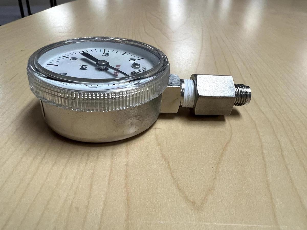 Used Span Instruments, 1D121A, 0-100 PSI, Pressure Gauge, Used