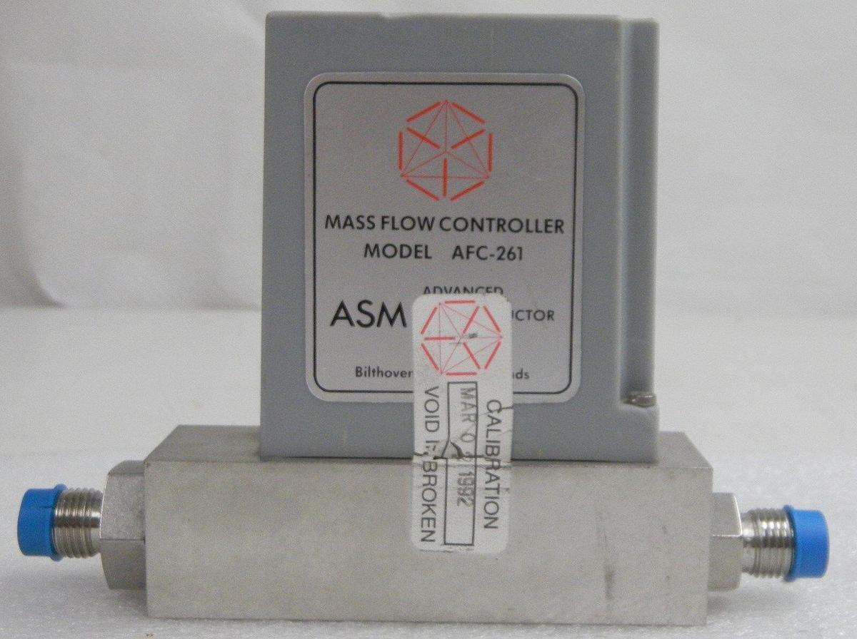 Used ASM AFC-261, Mass Flow Controller, Gas- NH3, Range- 10 SLM, 1/4" M I/O VCR, Used