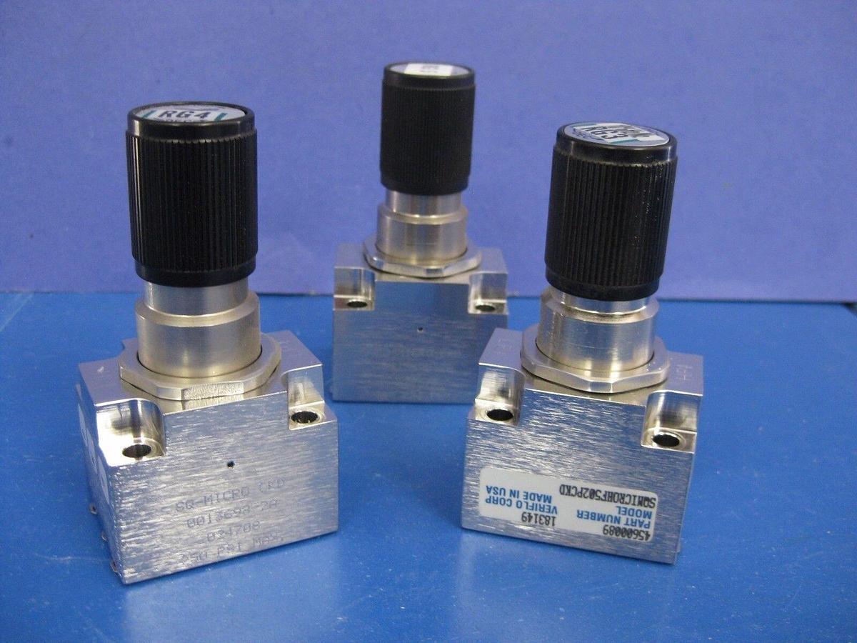 Used VERIFLO Regulator SQMICROHF502PCKD, Lot of 3