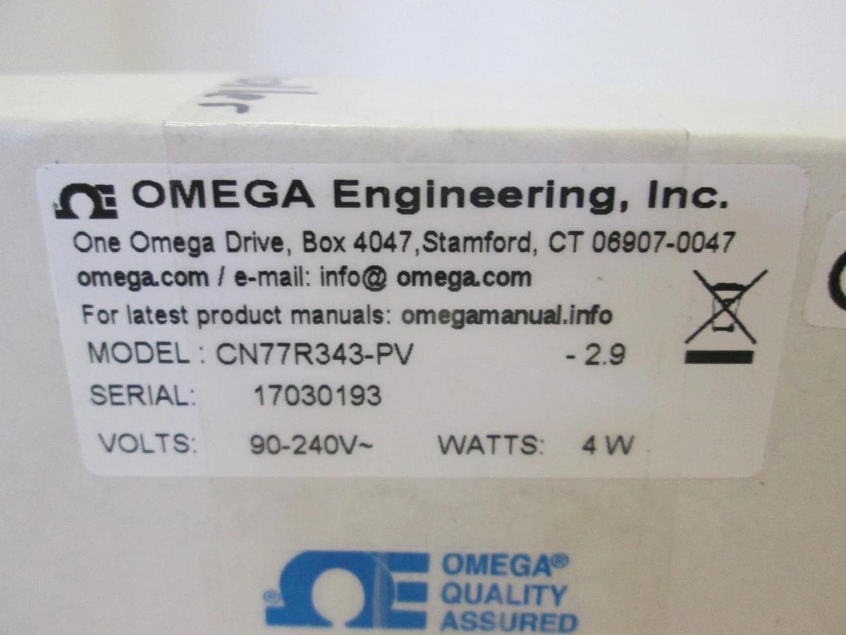 Omega, Temperature Controller, CN77R343-PV, New