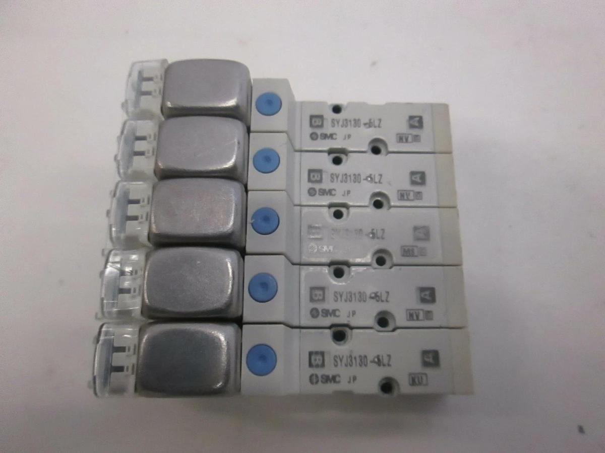 Used SMC, Solenoid Valve, SY3130-5LZ, Used, Lot of 5