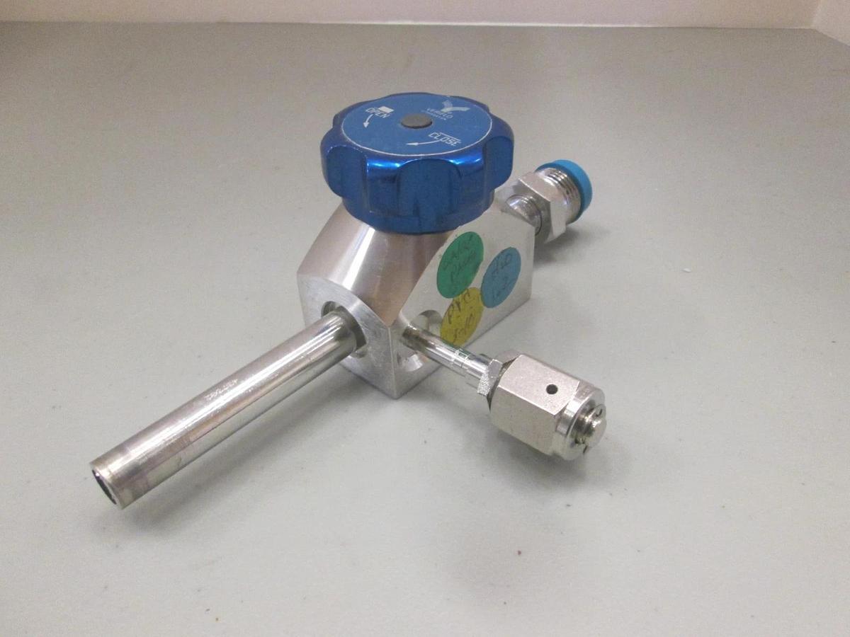 Used Veriflo, 935VCR8MTS8P1VCRMK, 3 Way High Flow Valve, High Purity, Used