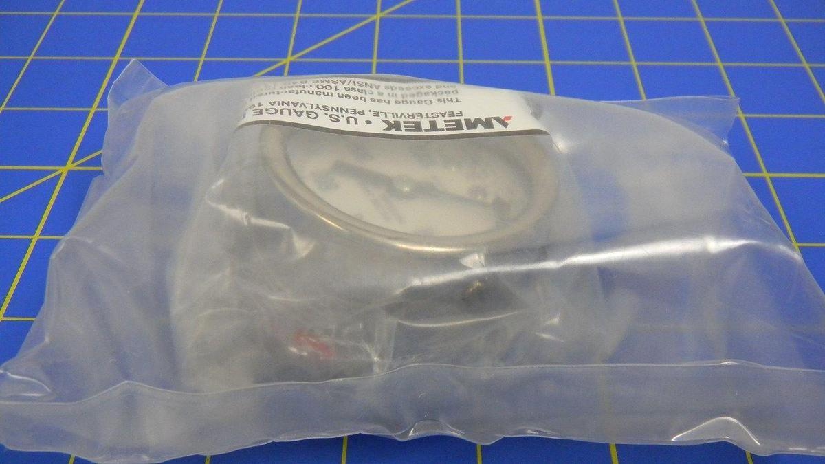 Used AMETEK IPS-200-24SG FT1 Gauge 0-1000PSI, 1/4" VCR, .5A, 28V, Size-2'', NIB